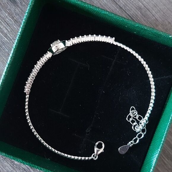 0.5 Carat Moissanite Bracelet 925 Sterling Silver - Picture 7 of 9